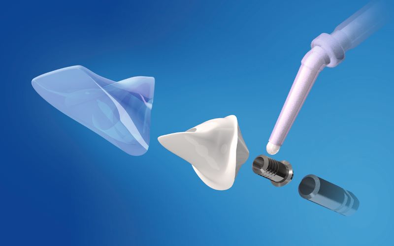 Bifix Hybrid Abutment luting composite is easy to apply from the practical Quick