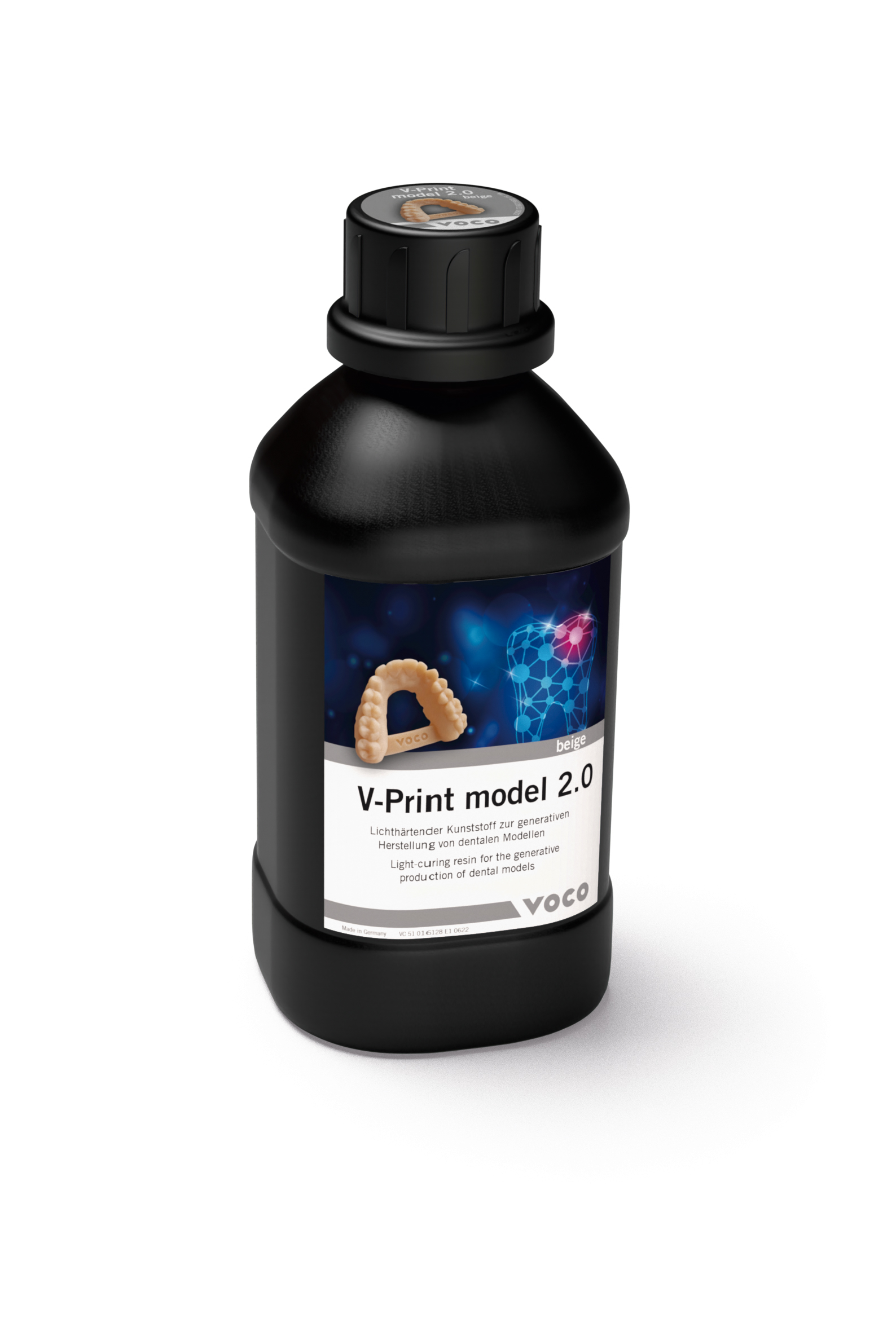 With V-Print model 2.0, high-quality models of modern dental technology can be p