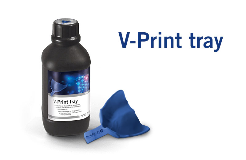 V-Print tray is a class I medical device and is available in the 1,000 gram bott